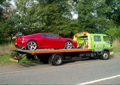 Eurotow with Ferrari on the loader